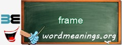 WordMeaning blackboard for frame